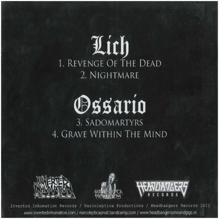 Lich / Ossario - Lich / Ossario (SPLIT)