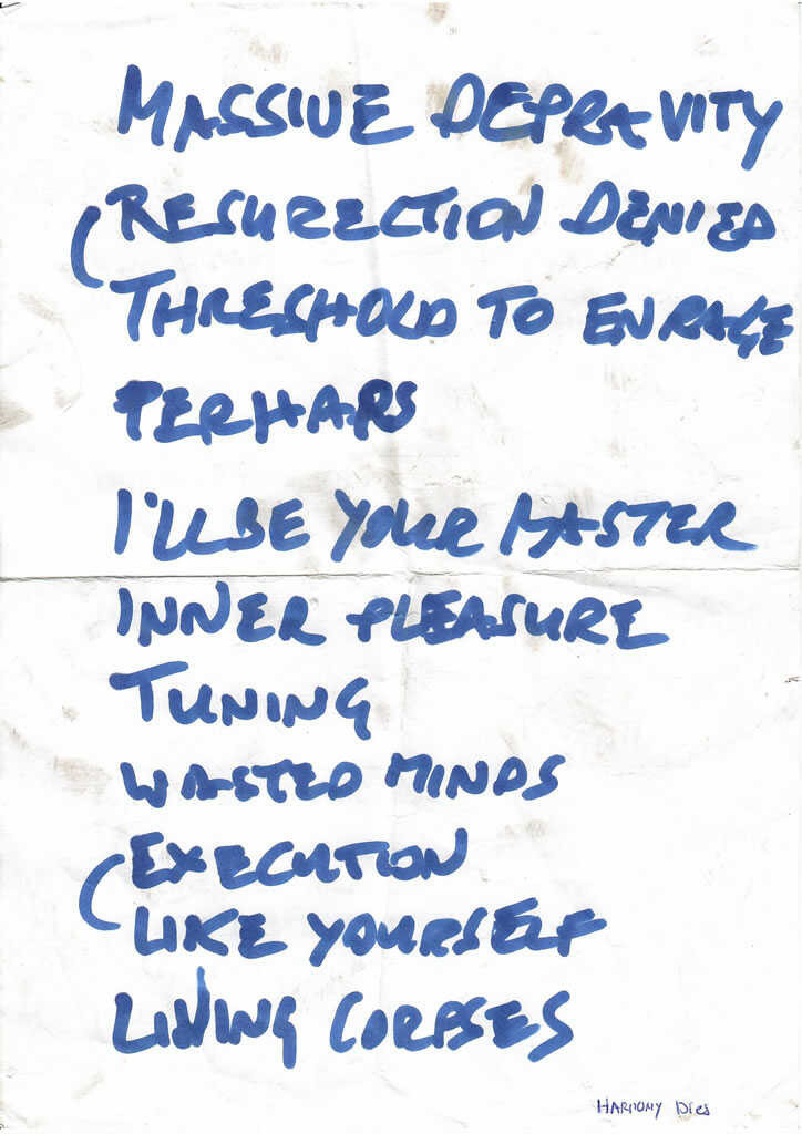 Setlist Harmony Dies MPOA 2025